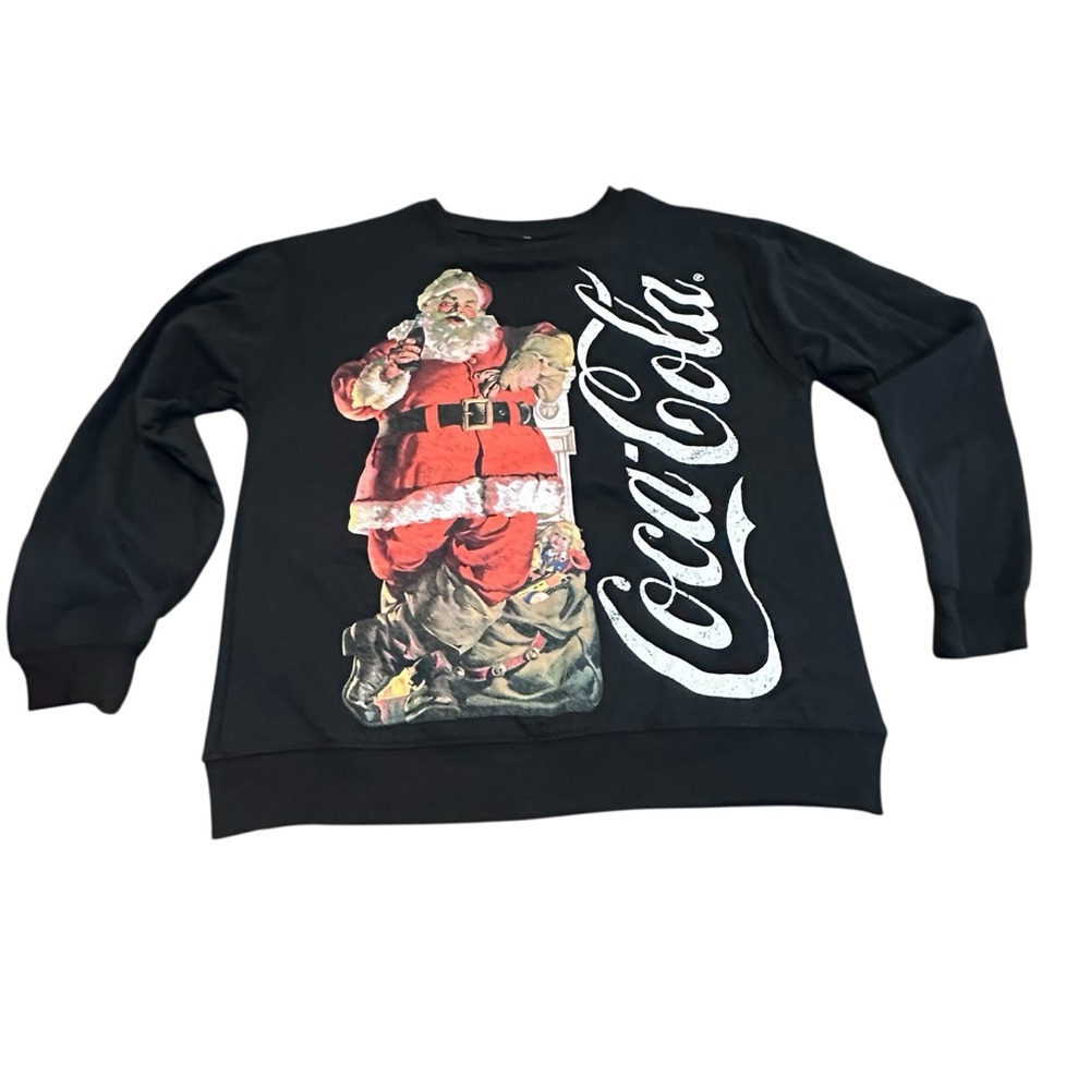 Crewneck Coca-Cola Santa‎ Sweatshirt – Black – Size M Freeze  2024 Edition